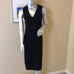 DONNA KARAN NEW YORK | Black 🖤 Knit Sleeveless Dress